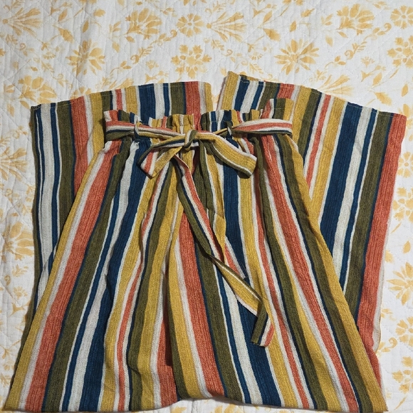 Shop17 Pants - Striped Wide Leg Pants